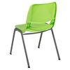 Flash Furniture Green Shell Stack Chair, PK5 5-RUT-EO1-GN-GG